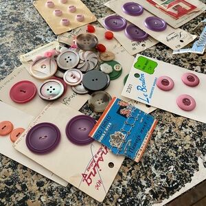 Assorted Vintage Buttons Collection